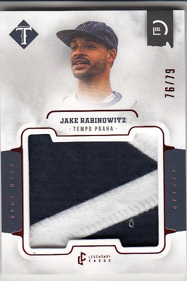 RABINOWITZ Jake LC Czech Baseball 2022 Game Used Patch M-8 /79