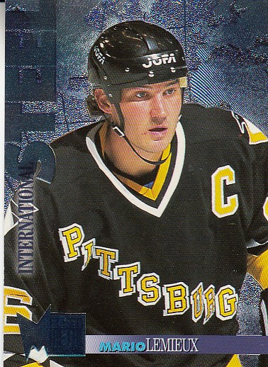 LEMIEUX Mario Fleer Metal 1995/1996 International Steel č. 14