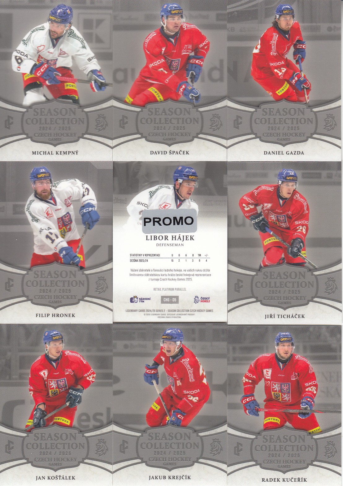 KEMPNÝ Michal LC Season Collection 2024/2025 Czech Hockey Games CHG-01 Platinum PROMO