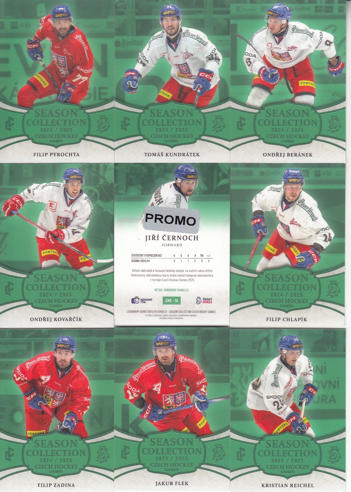 PYROCHTA Filip LC Season Collection 2024/2025 Czech Hockey Games CHG-10 Turquoise PROMO