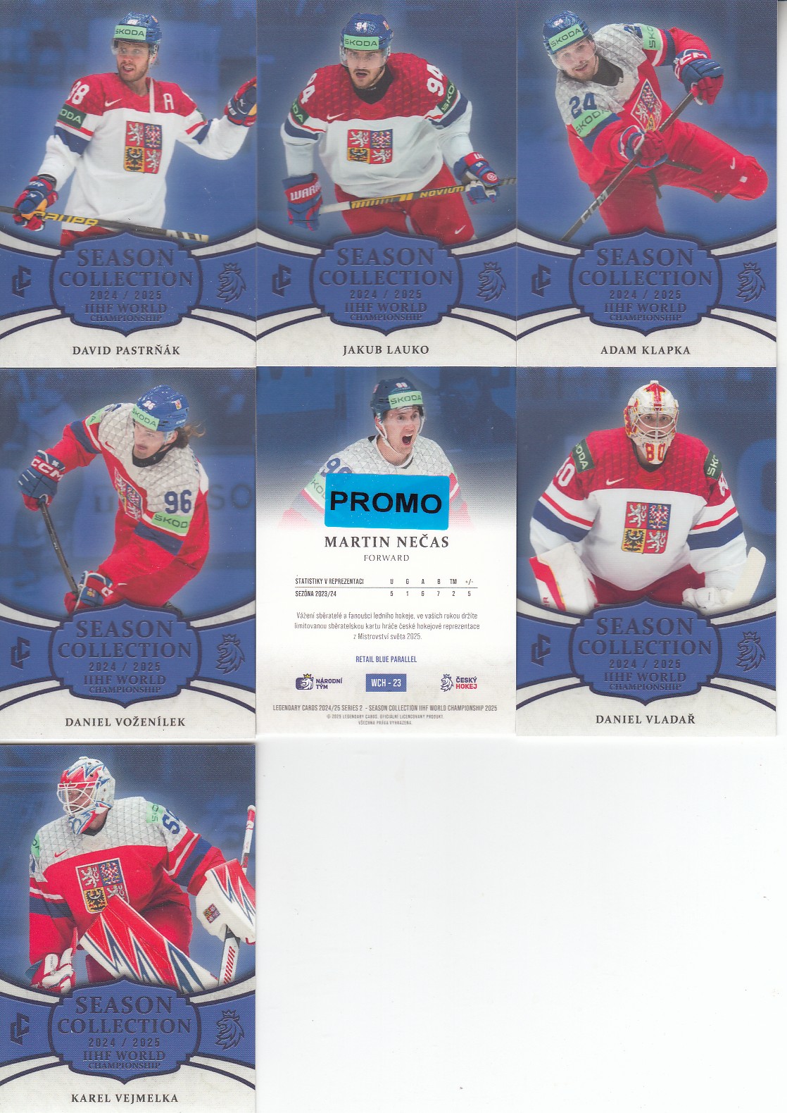 PASTRŇÁK David LC Season Collection 2024/2025 IIHF World Championship WCH-19 Blue PROMO