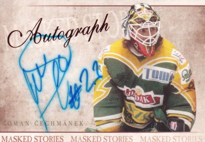 ČECHMÁNEK Roman OFS Masked Stories 2014 Autograph č. 51 /39
