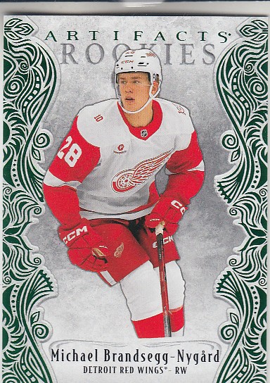 BRANDSEGG-NYGARD Michael UD Artifacts 2025/2026 č. 236 Emerald´s Glow Rookie /99