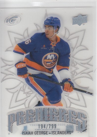 GEORGE Isaiah UD Ice 2024/2025 č. 214 Ice Premieres Rookie /799