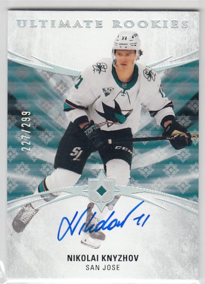 KNYZHOV Nikolai UD Ultimate 2020/2021 č. 170 Rookies Autograph /299