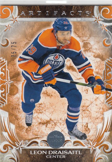 DRAISAITL Leon UD Artifacts 2024/2025 č. 154 Orange /75