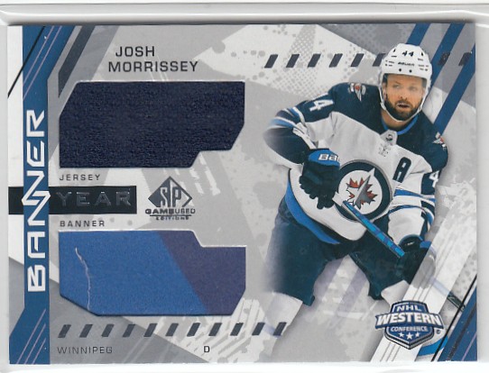 MORRISSEY Josh UD SP Game Used 2021/2022 Banner Year Banner/Jersey BYA-MO
