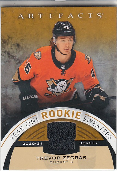ZEGRAS Trevor UD Artifacts 2021/2022 Year One Rookie Sweaters Jersey RS-TZ