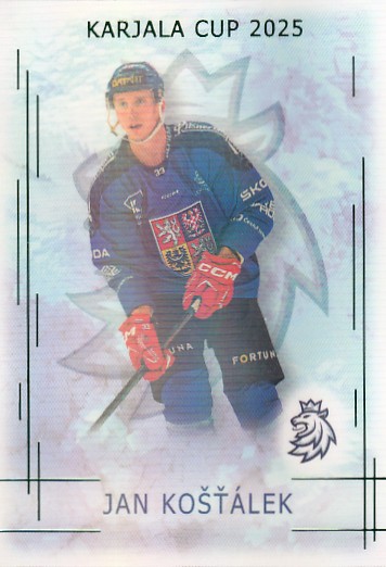 KOŠŤÁLEK Jan Real Cards 2025/2026 Karjala Cup KC-12 Emerald /22