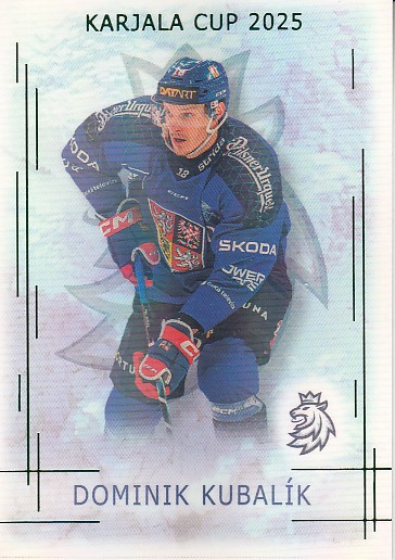 KUBALÍK Dominik Real Cards 2025/2026 Karjala Cup KC-14 Emerald /22