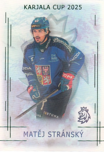 STRÁNSKÝ Matěj Real Cards 2025/2026 Karjala Cup KC-22 Emerald /22