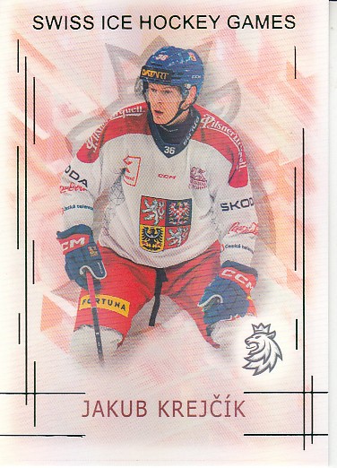 KREJČÍK Jakub Real Cards 2025/2026 Swiss Hockey Games SHG-13 Emerald /22