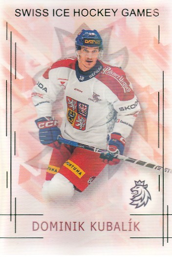 KUBALÍK Dominik Real Cards 2025/2026 Swiss Hockey Games SHG-14 Emerald /22