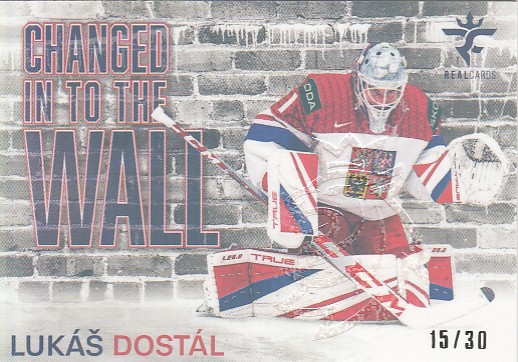 DOSTÁL Lukáš Real Cards 2025/2026 Changed In To The Wall CHW-07 Crosslight /30