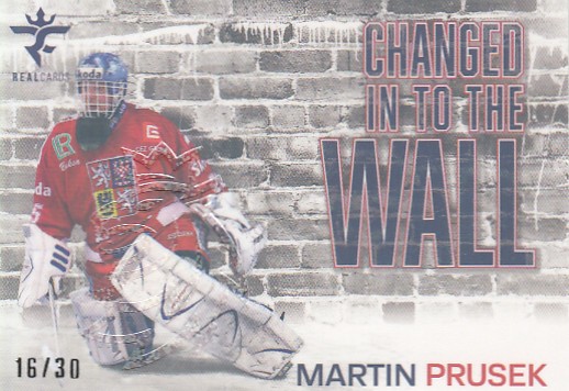 PRUSEK Martin Real Cards 2025/2026 Changed In To The Wall CHW-15 Crosslight /30
