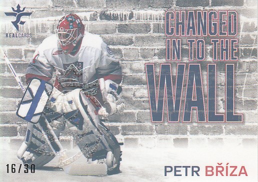 BŘÍZA Petr Real Cards 2025/2026 Changed In To The Wall CHW-19 Crosslight /30