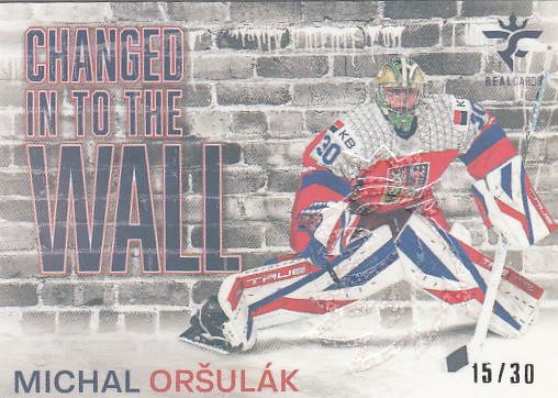ORŠULÁK Michal Real Cards 2025/2026 Changed In To The Wall CHW-24 Crosslight /30
