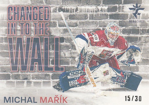 MAŘÍK Michal Real Cards 2025/2026 Changed In To The Wall CHW-25 Crosslight /30