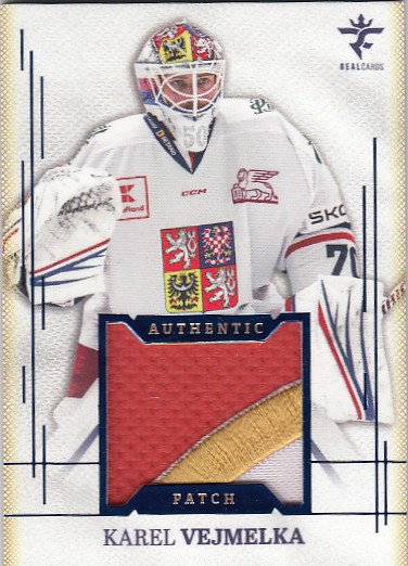 VEJMELKA Karel Real Cards 2025/2026 Authentic Patch AJ-27 Blue /19