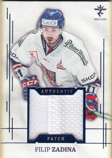 ZADINA Filip Real Cards 2025/2026 Authentic Patch AJ-29 Blue /19