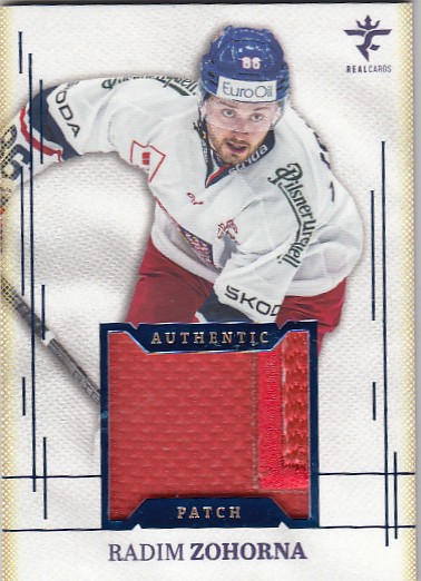 ZOHORNA Radim Real Cards 2025/2026 Authentic Patch AJ-30 Blue /19