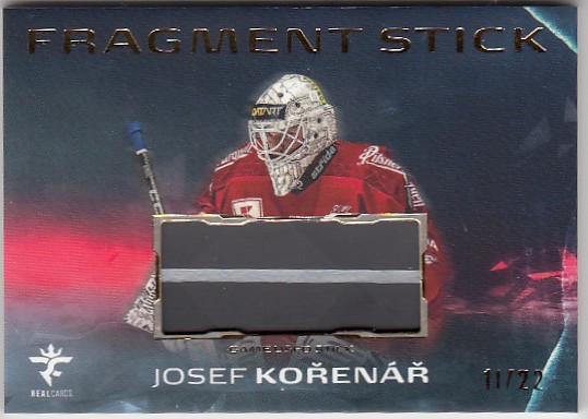 KOŘENÁŘ Josef Real Cards 2025/2026 Fragment Stick FS-08 Gold /22