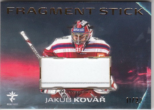 KOVÁŘ Jakub Real Cards 2025/2026 Fragment Stick FS-10 Gold /22