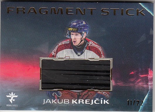 KREJČÍK Jakub Real Cards 2025/2026 Fragment Stick FS-11 Gold /22