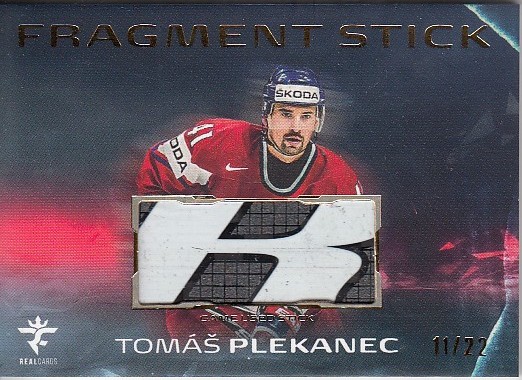 PLEKANEC Tomáš Real Cards 2025/2026 Fragment Stick FS-15 Gold /22