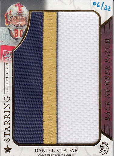 VLADAŘ Daniel Real Cards 2025/2026 Starring Collection Back Number Patch /32