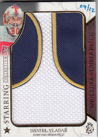 VLADAŘ Daniel Real Cards 2025/2026 Starring Collection Shoulder Number Patch /12