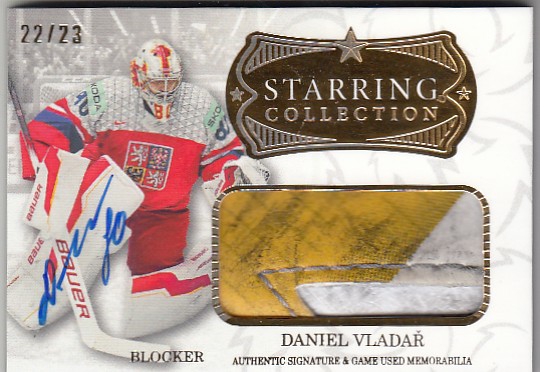 VLADAŘ Daniel Real Cards 2025/2026 Starring Collection Blocker Signature Gold /23