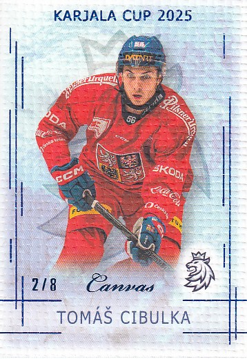CIBULKA Tomáš Real Cards 2025/2026 Karjala Cup KC-03 Canvas Blue /8