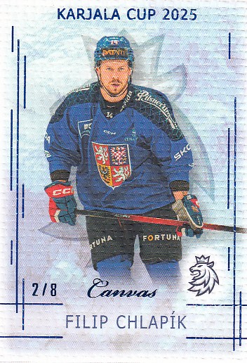 CHLAPÍK Filip Real Cards 2025/2026 Karjala Cup KC-08 Canvas Blue /8