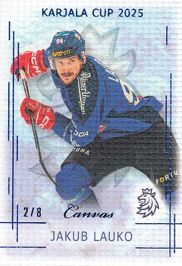 LAUKO Jakub Real Cards 2025/2026 Karjala Cup KC-18 Canvas Blue /8