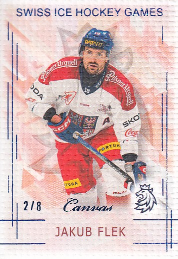 FLEK Jakub Real Cards 2025/2026 Swiss Hockey Games SHG-05 Canvas Blue /8