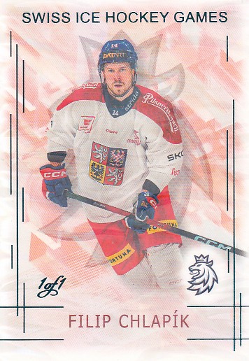 CHLAPÍK Filip Real Cards 2025/2026 Swiss Hockey Games SHG-7 Ice Water Turquoise 1of1