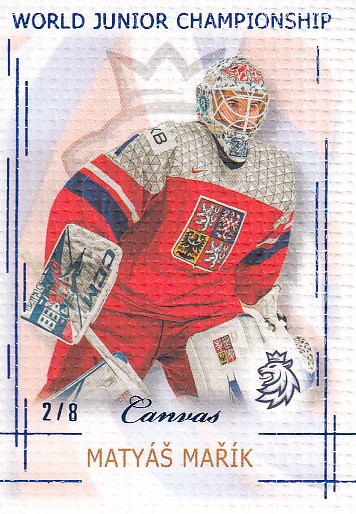 MAŘÍK Matyáš Real Cards 2025/2026 WJCH U20-14 Canvas Blue /8
