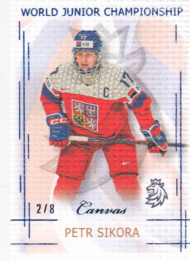 SIKORA Petr Real Cards 2025/2026 WJCH U20-21 Canvas Blue /8
