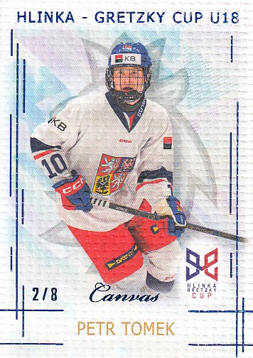 TOMEK Petr Real Cards 2025/2026 Hlinka-Gretzky Cup HG-22 Canvas Blue /8