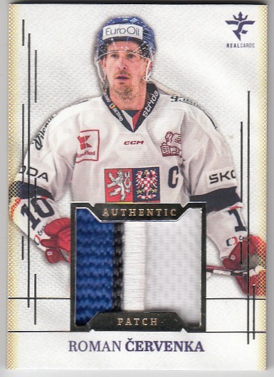 ČERVENKA Roman Real Cards 2025/2026 Authentic Patch AJ-2 Platinum /9