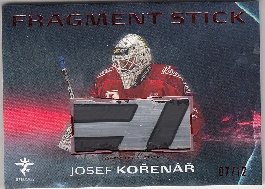 KOŘENÁŘ Josef Real Cards 2025/2026 Fragment Stick FS-08 Red /12