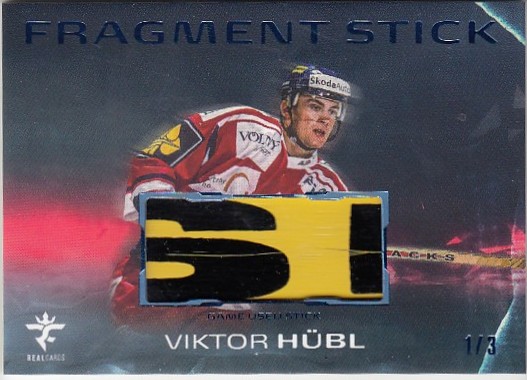 HÜBL Viktor Real Cards 2025/2026 Fragment Stick FS-01 Blue /3