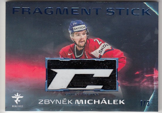 MICHÁLEK Zbyněk Real Cards 2025/2026 Fragment Stick FS-13 Blue /3