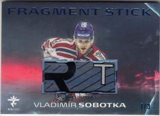 SOBOTKA Vladimír Real Cards 2025/2026 Fragment Stick FS-18 Blue /3