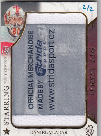 VLADAŘ Daniel Real Cards 2025/2026 Starring Collection Jersey Tag 2/2