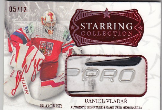 VLADAŘ Daniel Real Cards 2025/2026 Starring Collection Blocker Signature Red /12