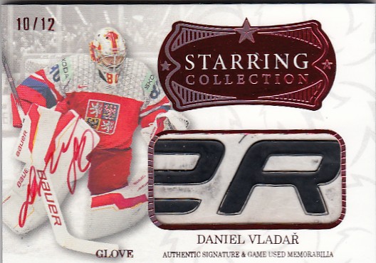 VLADAŘ Daniel Real Cards 2025/2026 Starring Collection Glove Signature Red /12