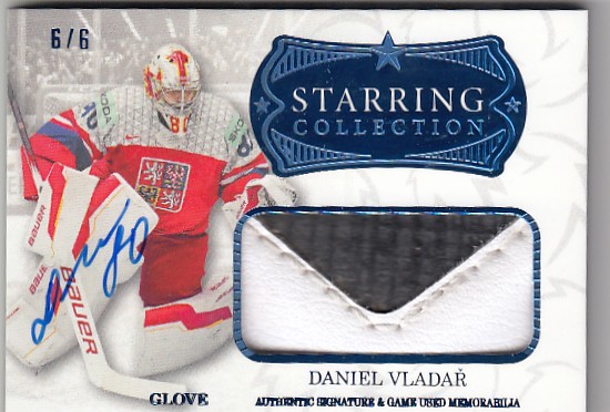 VLADAŘ Daniel Real Cards 2025/2026 Starring Collection Glove Signature Blue /6