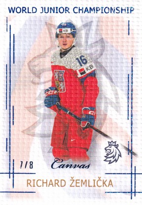 ŽEMLIČKA Richard Real Cards 2025/2026 WJCH U20-23 Canvas Blue /8